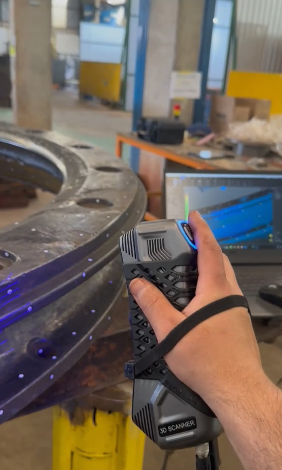 Scanner 3D portátil em anel de grande porte